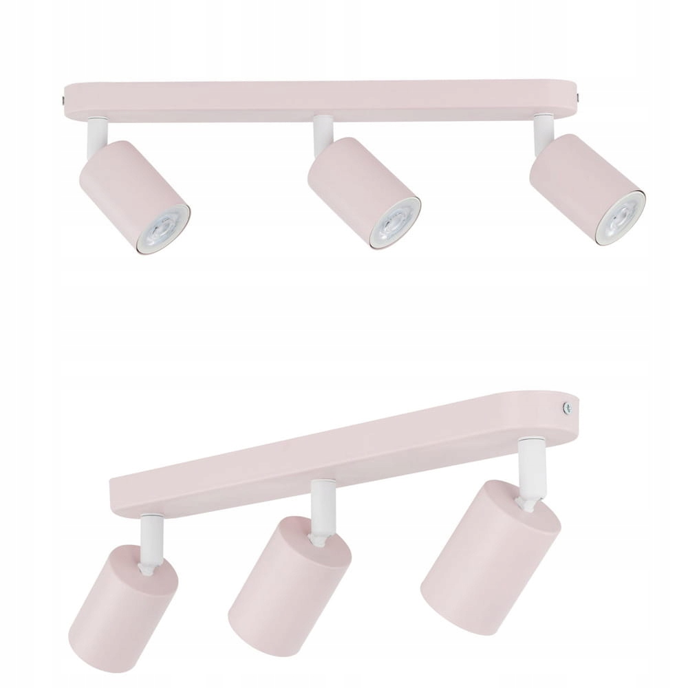 Růžová stropní lišta s spoty Livia Pink 3*GU10 10234 Tk Lighting
