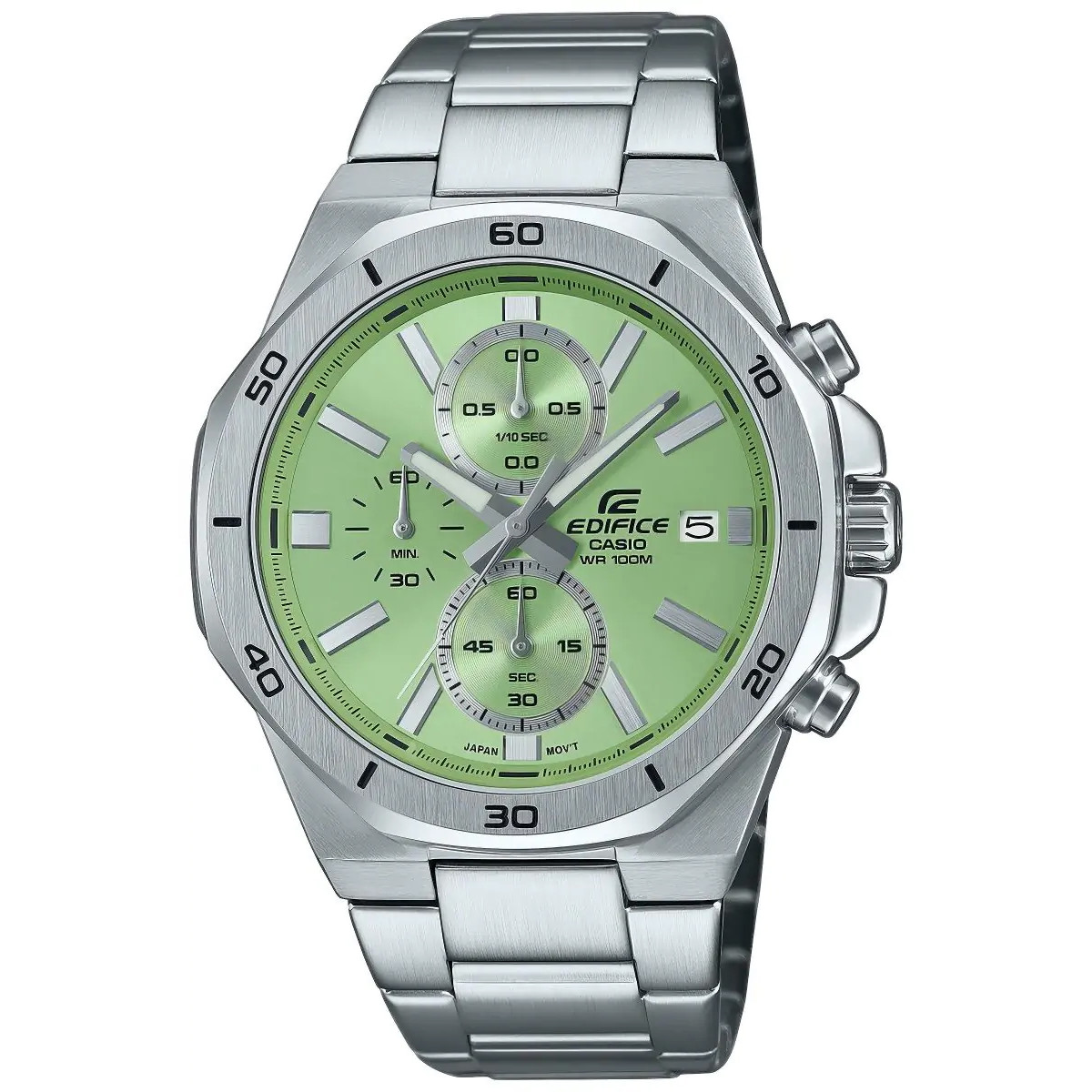 Casio Edifice EFV-640D-3AVUEF 100 m Stříbrný