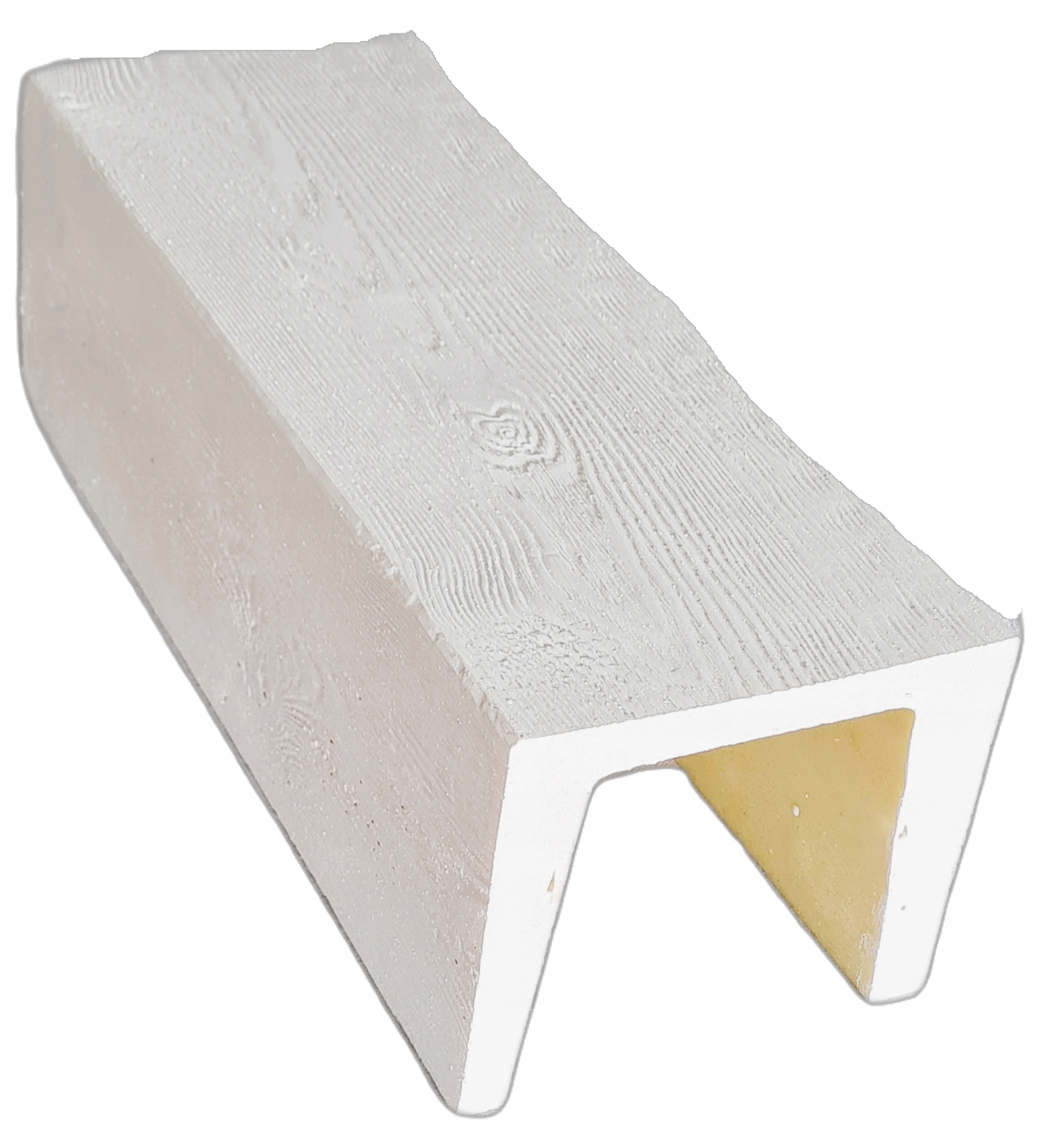 Rustikální nosník Modern, dekorační nosník 19 x 17 cm x 2 m bílý