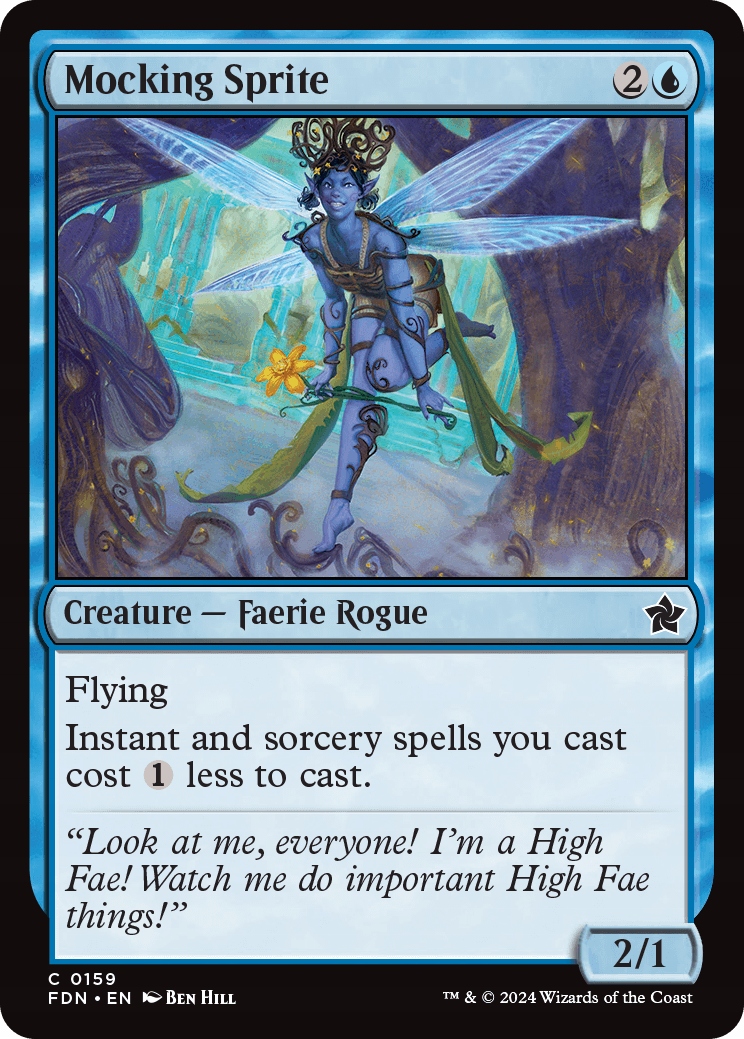 Mtg 4x Mocking Sprite