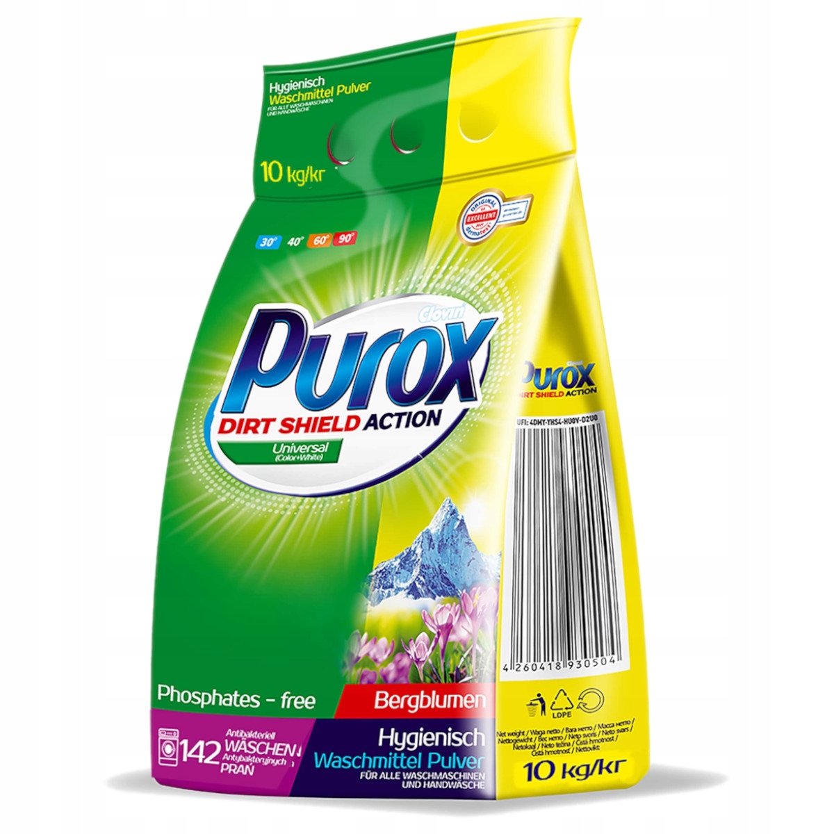 PUROX PRÁŠOK NA PRANIE 10KG 142p UNIVERZÁLNY