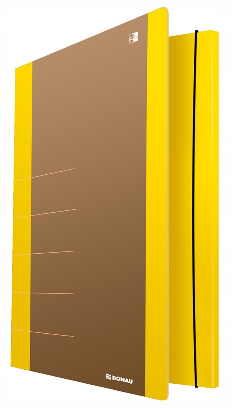 

Teczka z gumką Karton A4 500gsm 3-skrz żółty