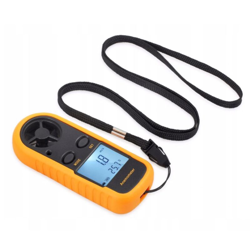 Miernik prędkości i temperatury wiatru Anemometr Maksymalny pomiar prędkości powietrza 1 m/s