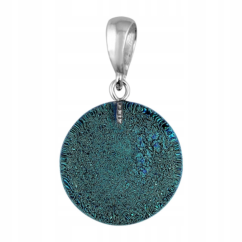 Přívěsek Harfa dámský modrý sklo murano kroužek