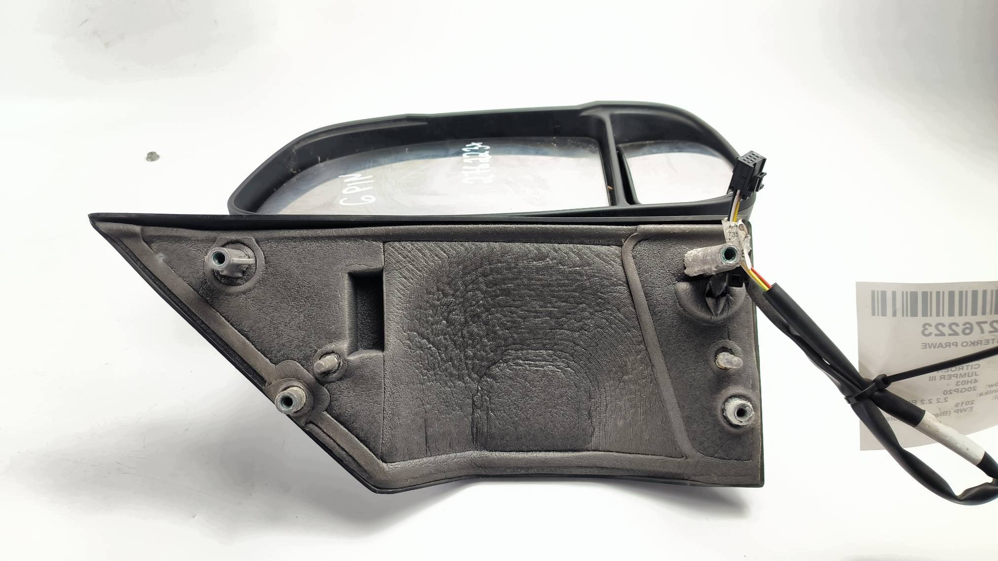 mirror right EU black, CITROEN JUMPER III 6 PIN