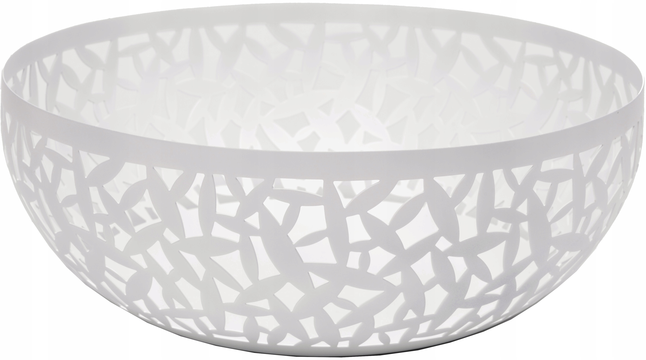 Alessi Cactus! Oceľový kôš Miska na ovocie 29 cm Biela