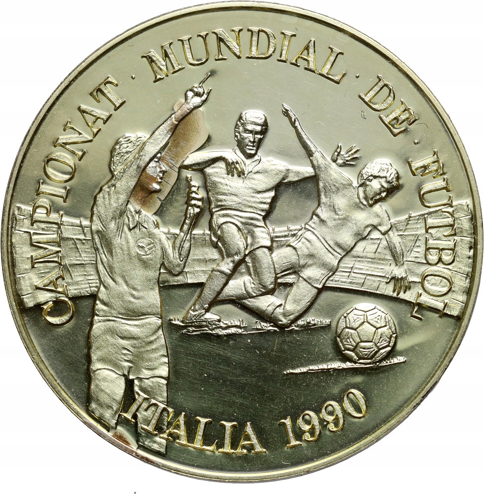 #AJ# Andora, 10 dinarów 1989, MŚ FIFA Włochy 1990