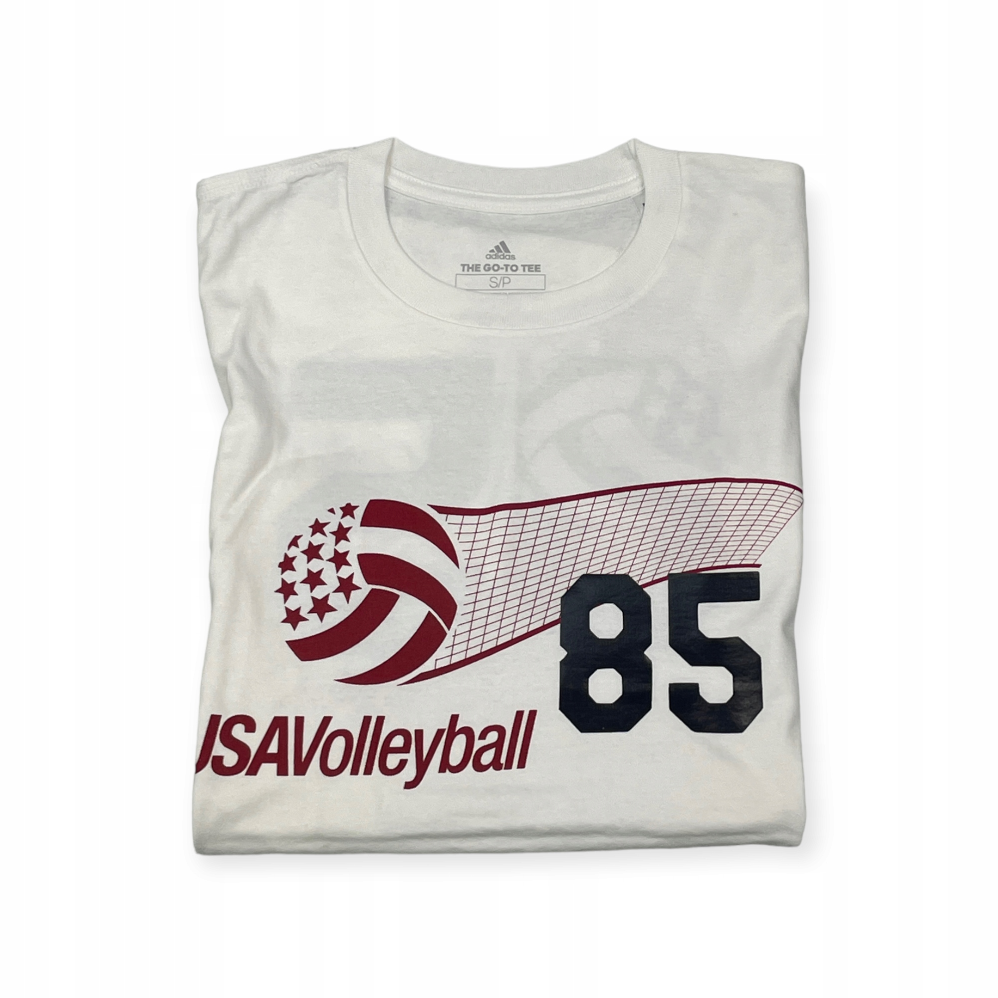 Koszulka męska biała ADIDAS VOLLEYBALL S 85 Rozmiar S