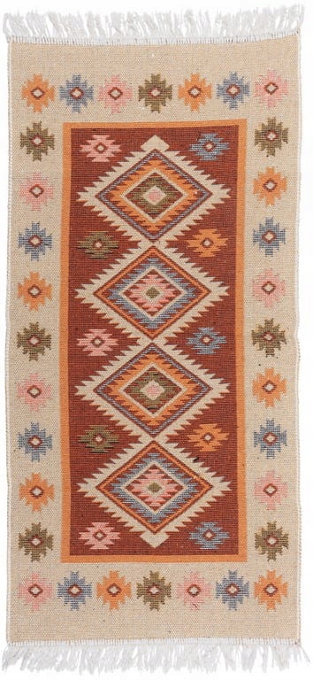 Koberec Kilim s třásněmi Terra Romby 120x180