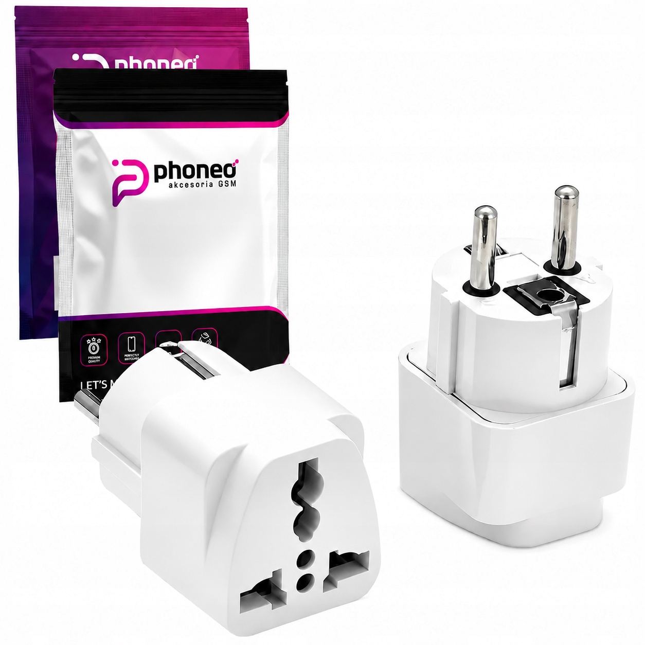 Adapter Rzejściówka Phoneo Wtyczka Angielska Gniazdko Wejście Uk Na Eu Pl
