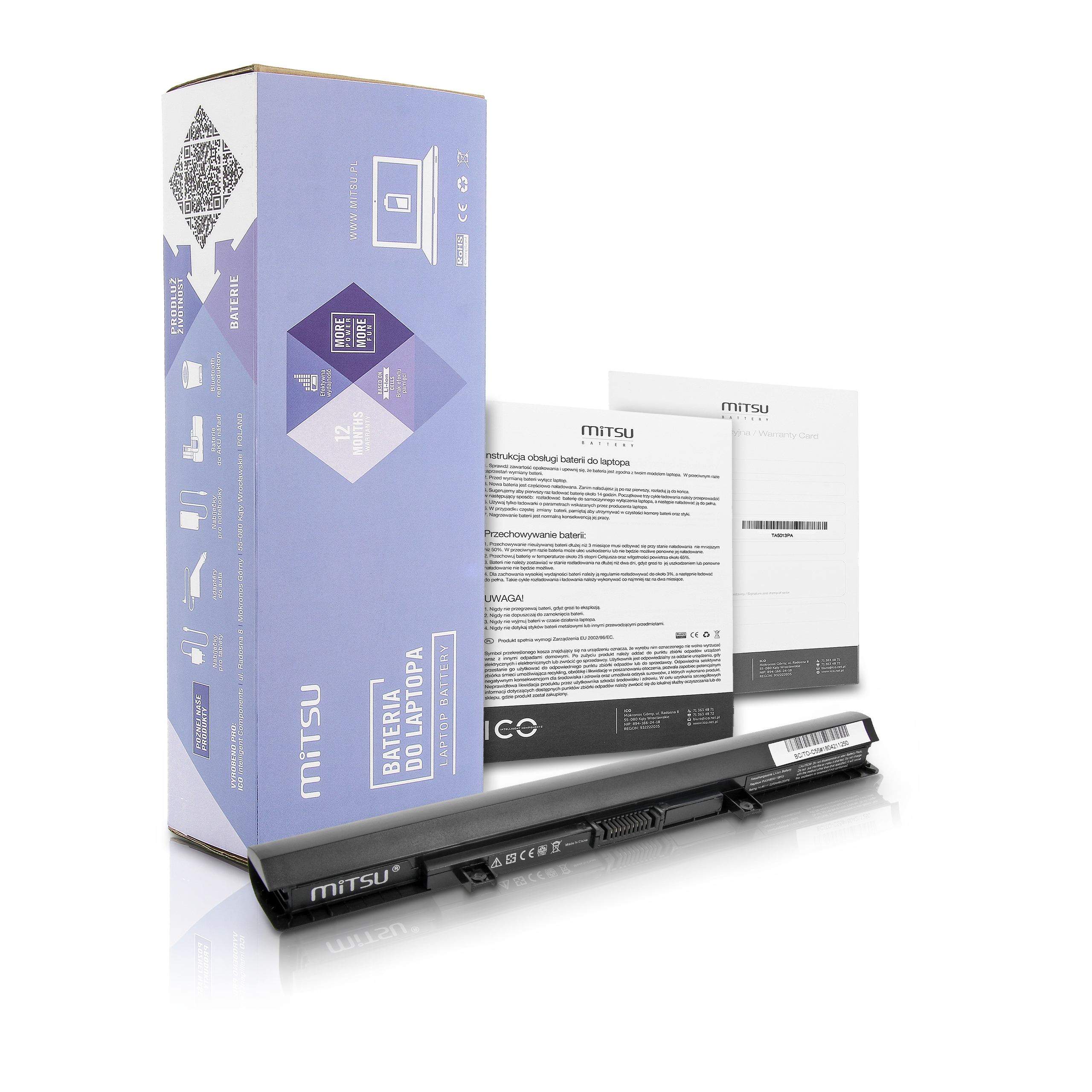 Baterie Mitsu pro Toshiba C50, C55, C70, L50