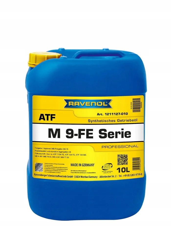 RAVENOL ATF M 9-FE SERIE 10L Mercedes MB 236.15