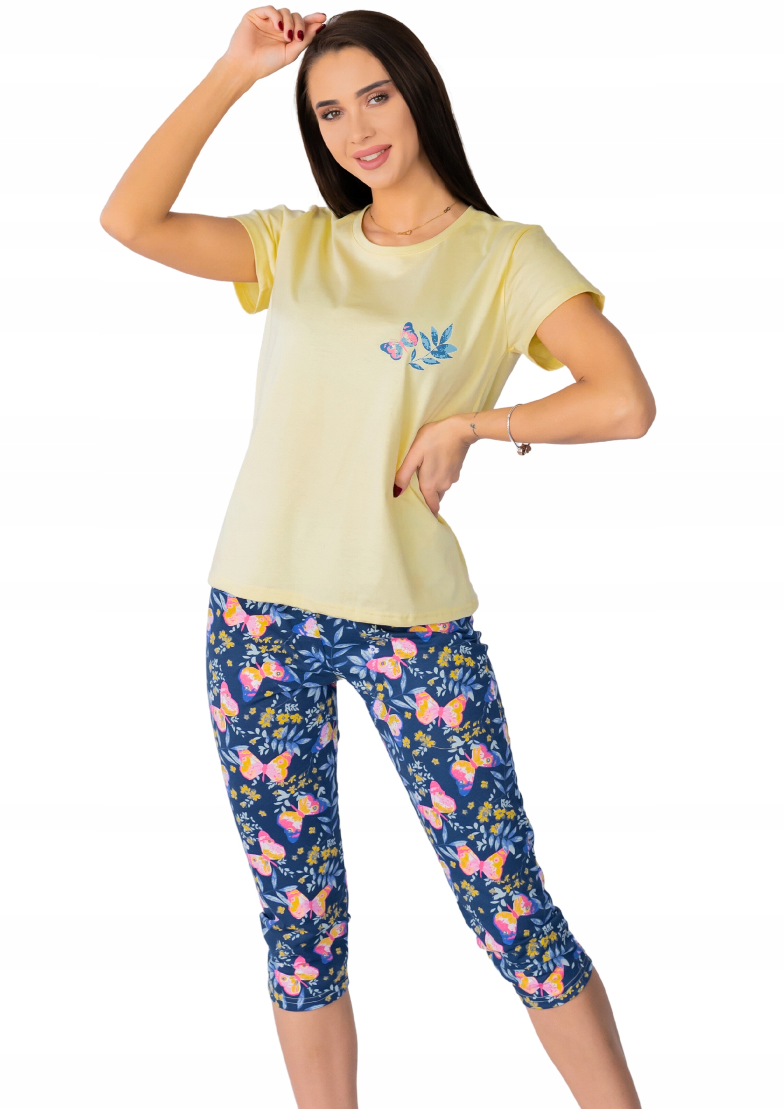 PIŻAMA DAMSKA "KUBA" MOTYL - S EAN (GTIN) 5904717402223