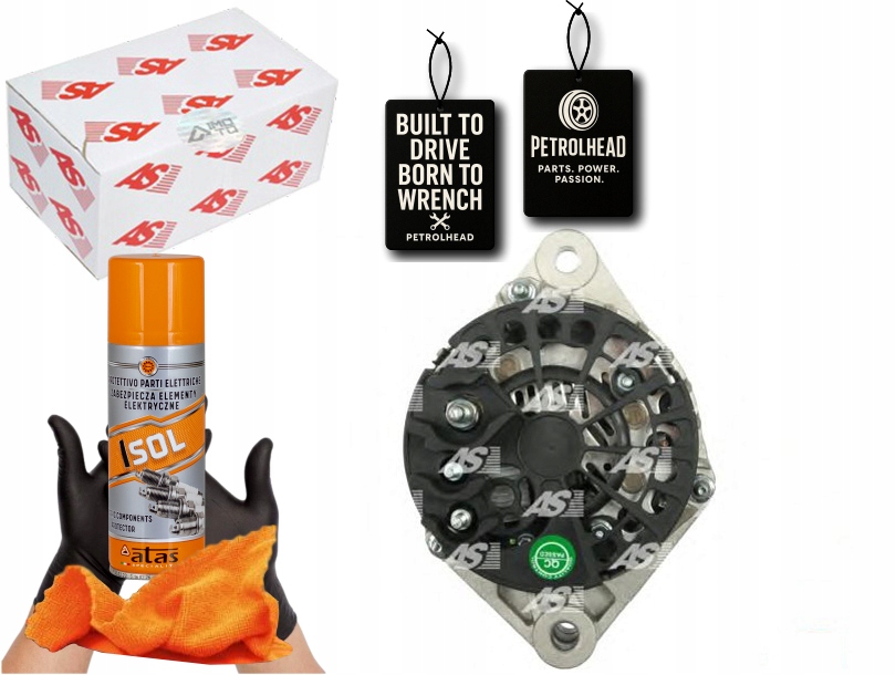 Alternátor Vectra C 1.9CDTI 105A As-pl #Petrolhead Pro+ Kit4