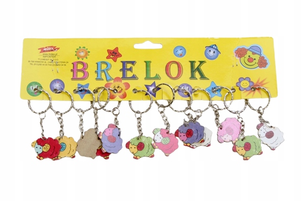 

Owieczka Brelok Do Kluczy Breloczek Zestaw 12SZT