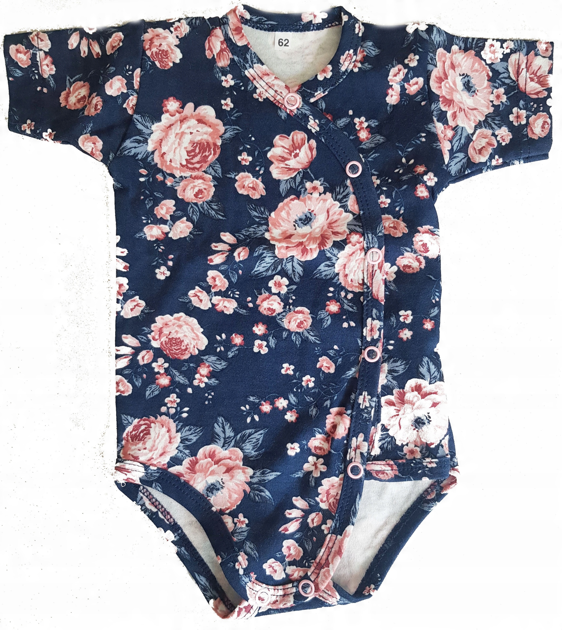 

Body rozpinane kopertowe krótki rękaw r.62