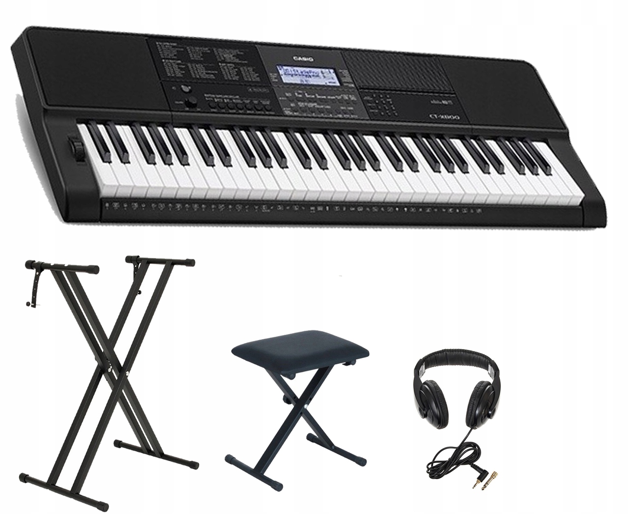 Klávesnice Casio CT-X800 Stativ Lavička Sluchátka
