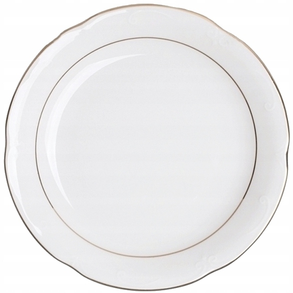 

B014 Talerz Płytki 24 cm Złota Linia Kamelia 1 szt