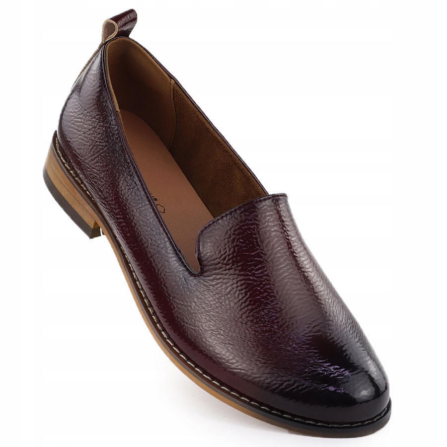 Lordsy polobotky lakované vínově Potocki 19337 36