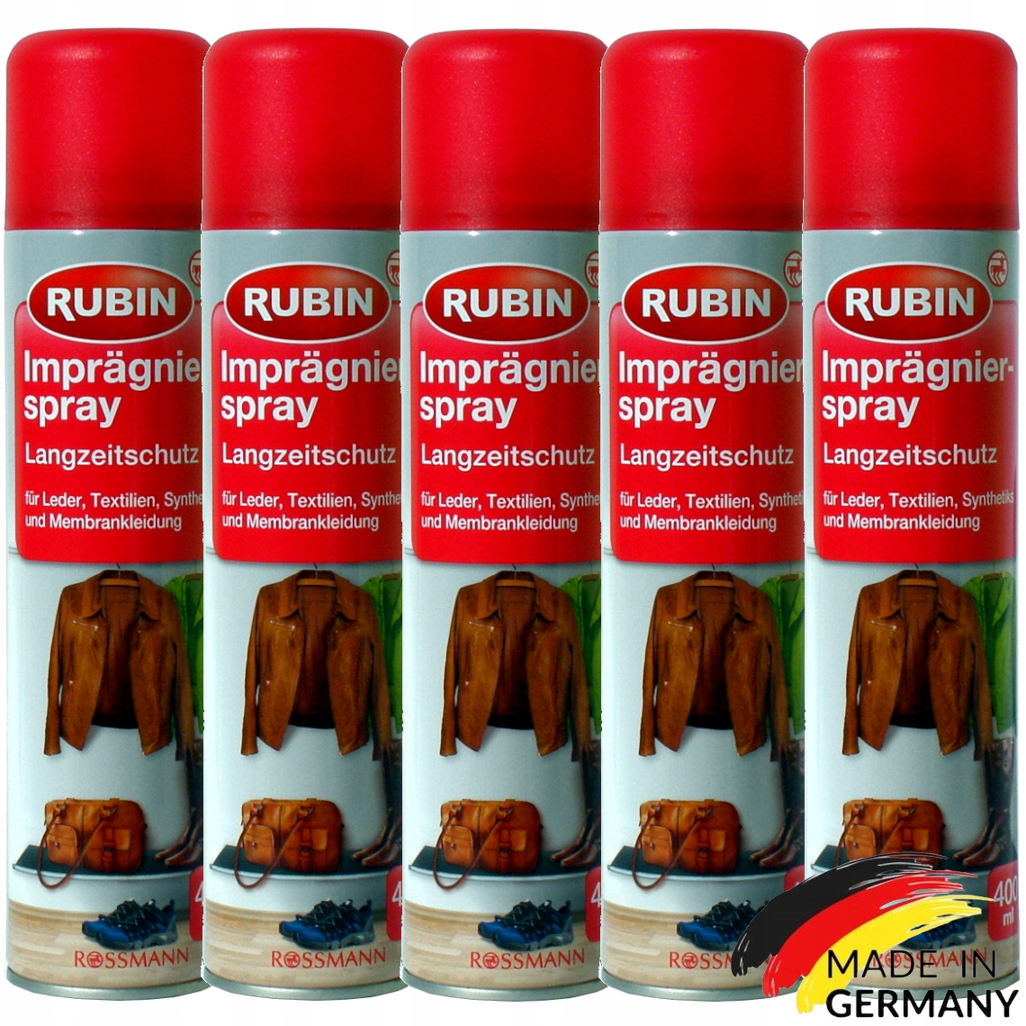 Impregnat Rubin - 5 Pak do butów kurtek 5 x 400ml