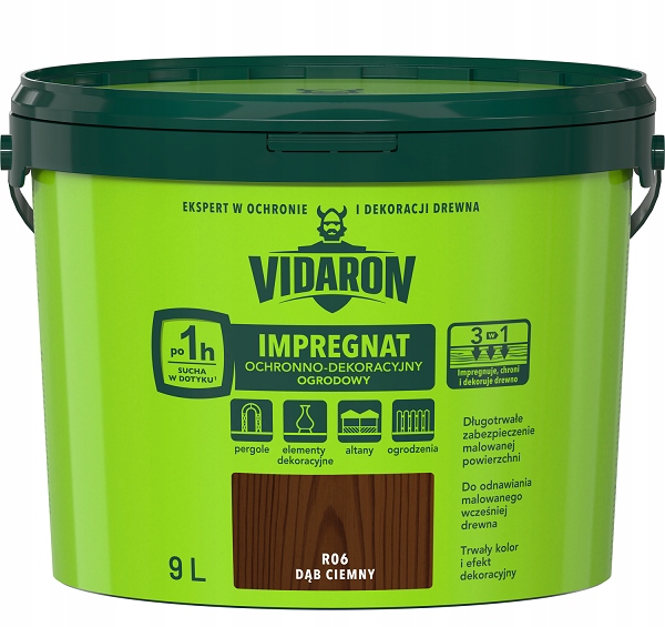 

Vidaron Impregnat Ogrodowy 9L R06 Dąb Ciemny