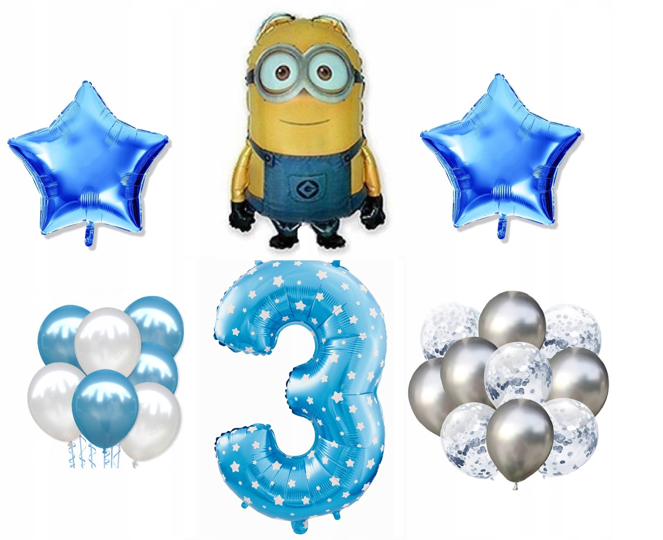 

Mini Zestaw Minionki 3 Urodziny Balony Dave