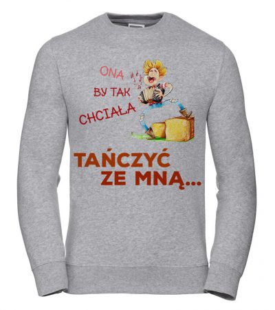 Pánská Mikina She Would So Like to Dance with Me L šedá, Dárek pro přítele