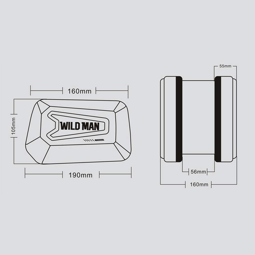 WODOODPORNA SAKWA ETUI TORBA SASZETKA ROWEROWA NA RAMĘ WILD MAN 1L Marka Wild Man