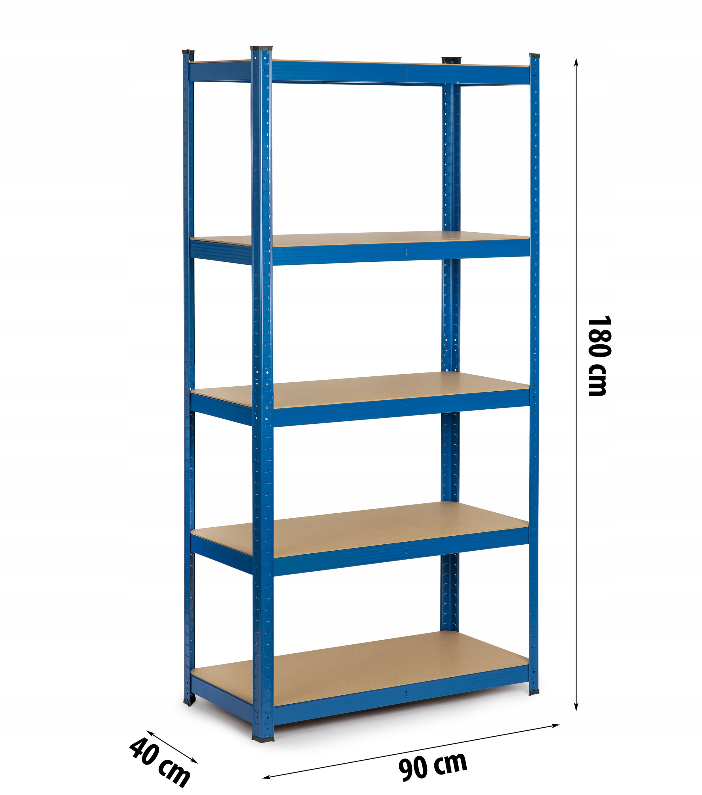 REGAŁ MAGAZYNOWY METALOWY PÓŁKI GARAŻ PIWNICA 180x90x40cm UDZWIG 875kg 2w1 Producent inna