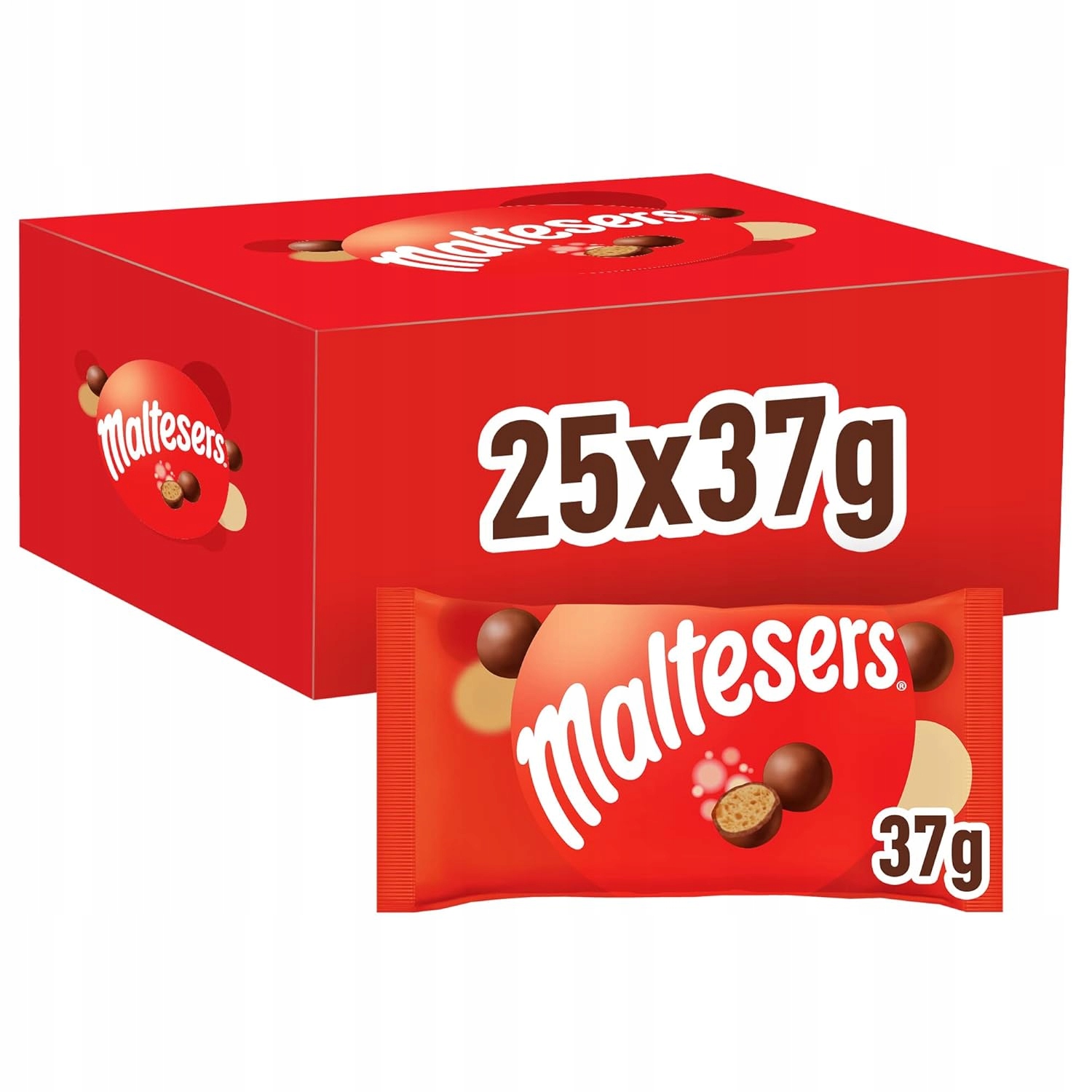 Maltesers Czekoladki z chrupiącym środkiem oblewane czekoladą 25x37g