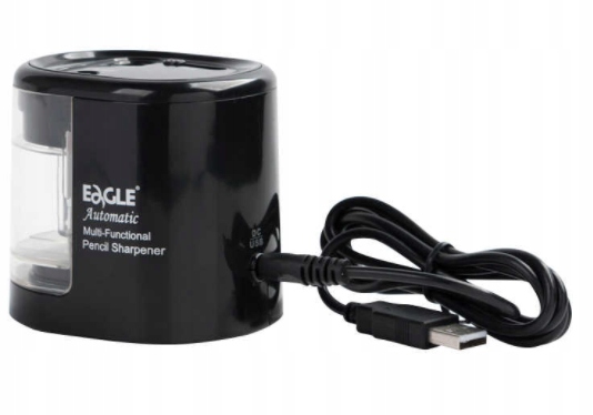 Temperówka elektryczna EAGLE EG-5161 2-otw. USB czarna Marka Eagle