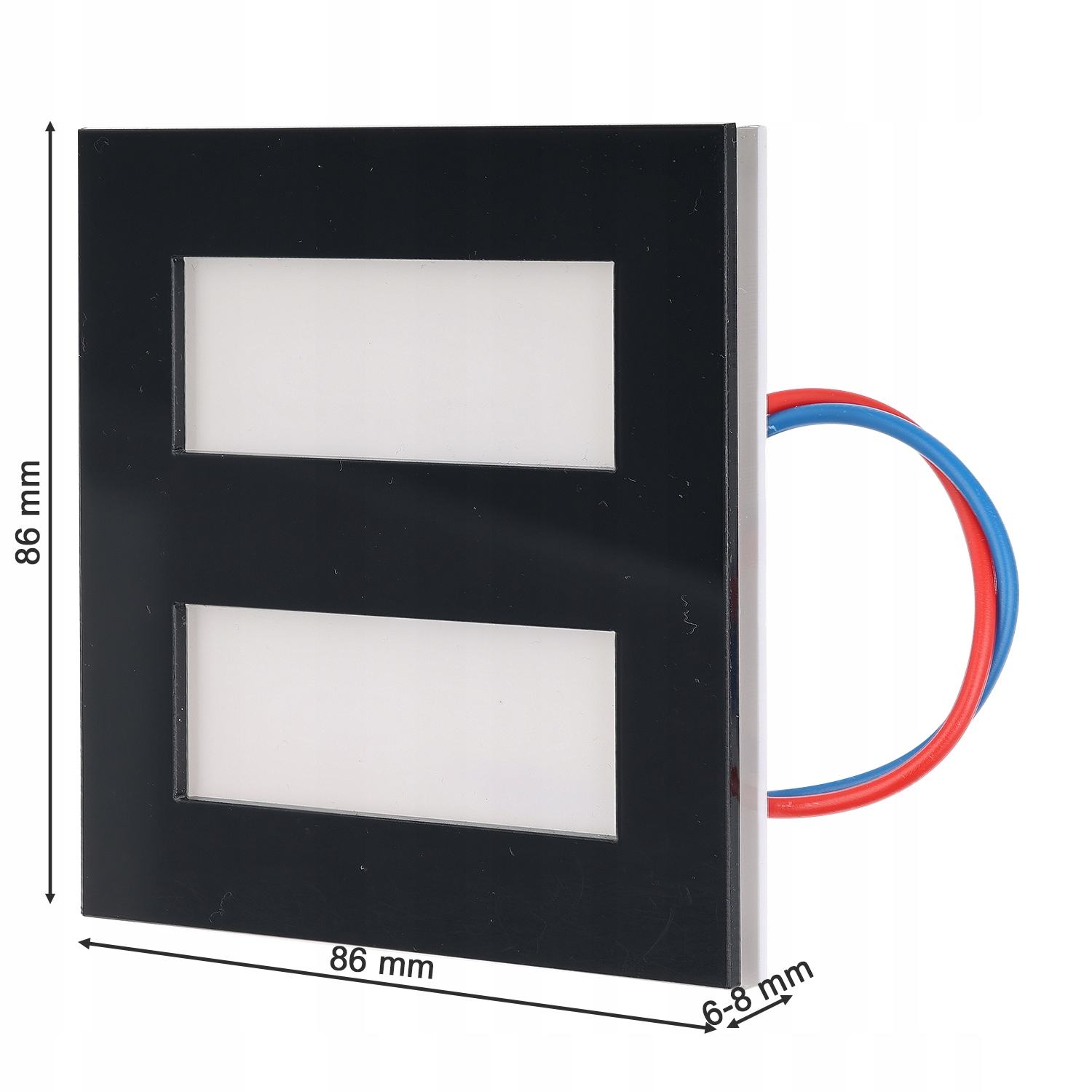 Lampki schodowe LED oświetlenie CZARNA 230V 2W Marka Ledroom