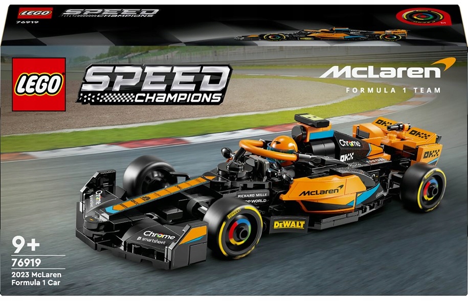 LEGO 76919 SPEED CHAMPIONS AUTO BOLID McLAREN FORMULA 1 SEZON 2023 KLOCKI Minimalny wiek dziecka 9