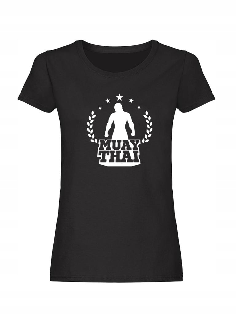 

Koszulka Damska T-shirt Muay Thai Czarna S
