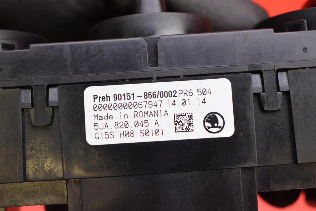 bedienteil des lüfters KLIMY 5JA820045A SKODA RAPID 12-17