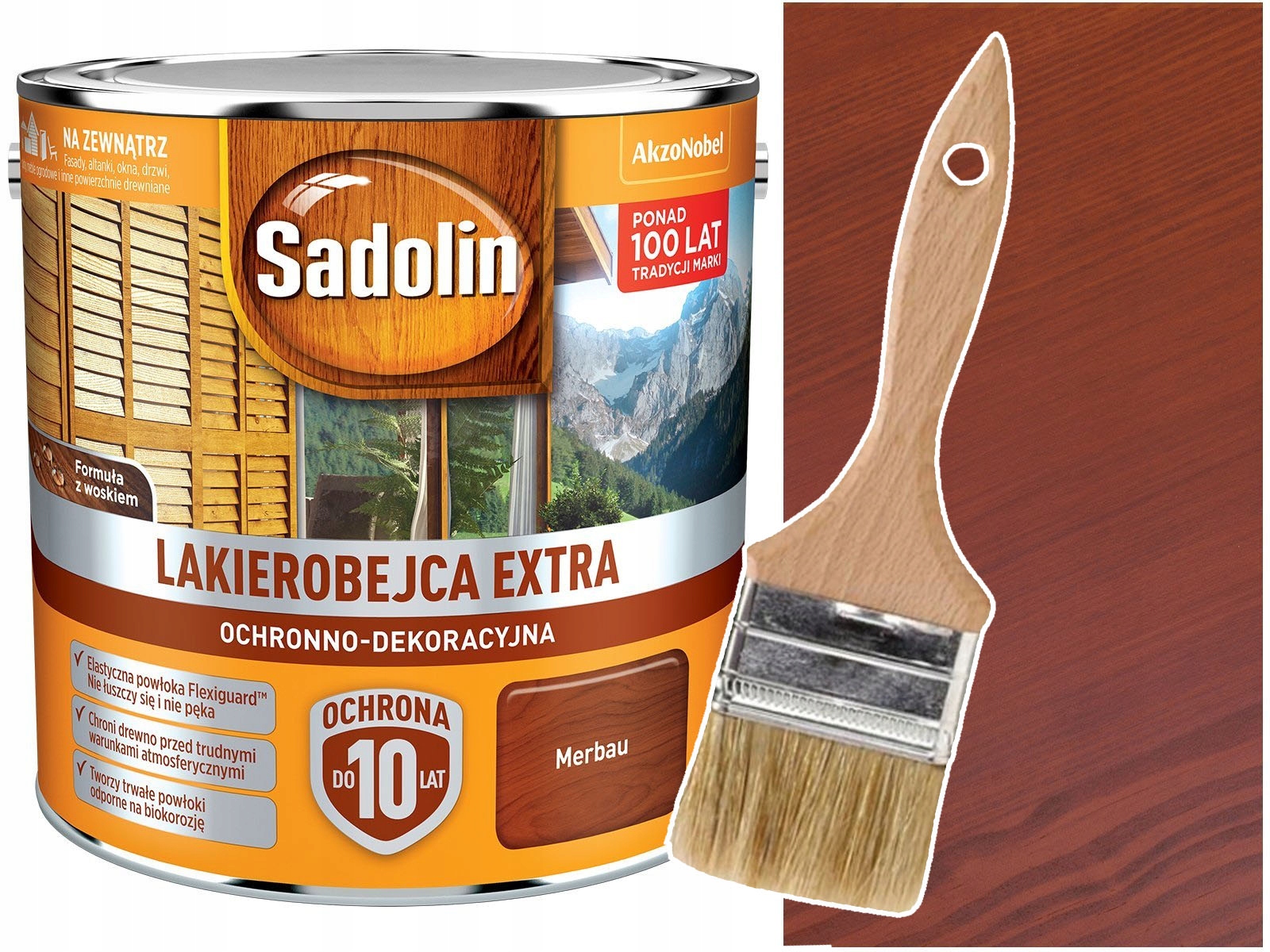 

Sadolin Lakierobejca do drewna Extra Merbau 5L