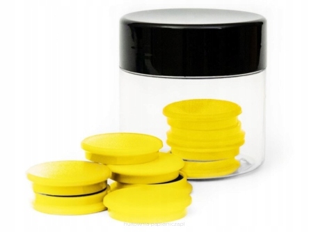 

Magnesy 20mm Żółte 20 sztuk słoiczek tres