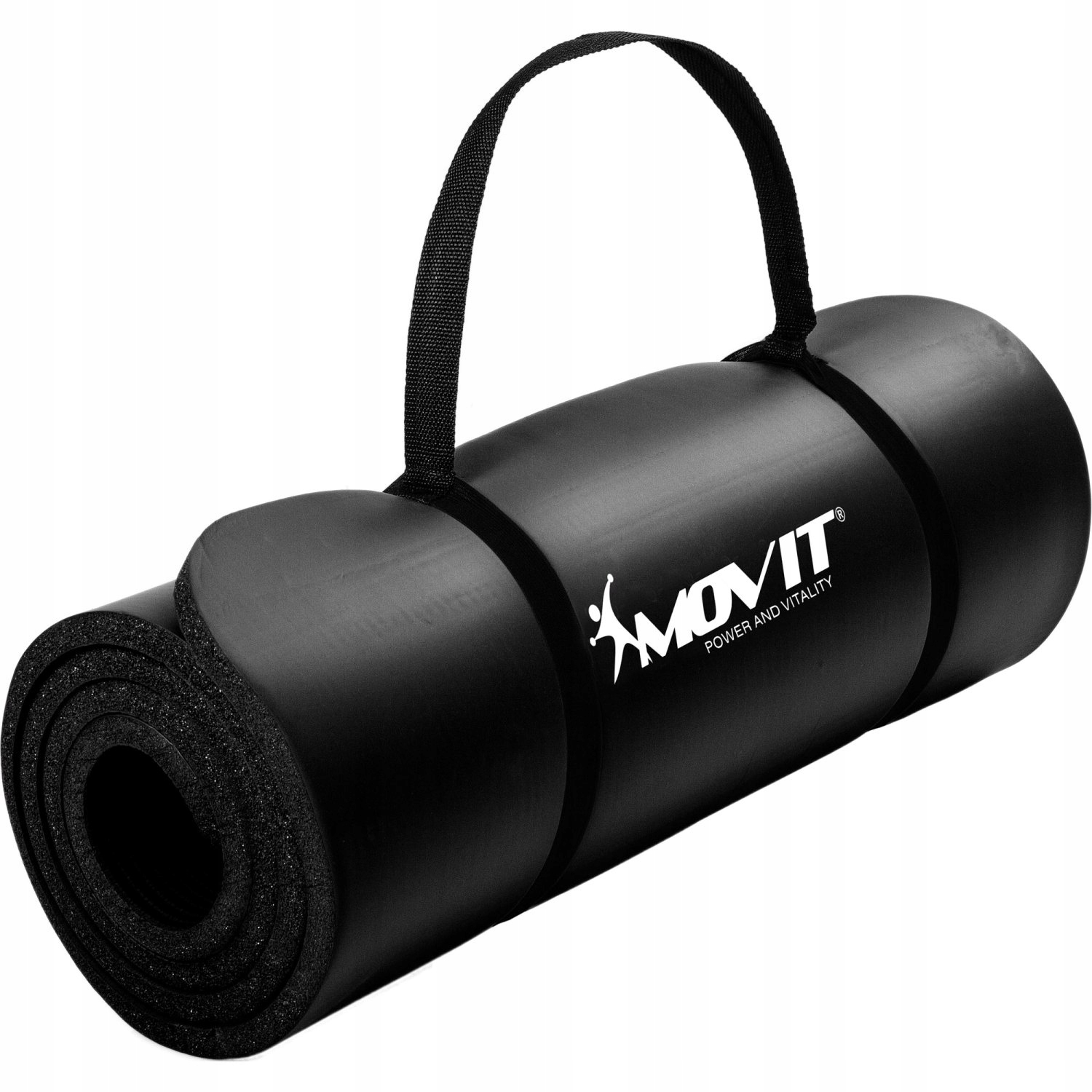 Czarna Mata Piankowa 183x60x1,0cm Do Ćwiczeń Gimnastyki Fitness Jogi