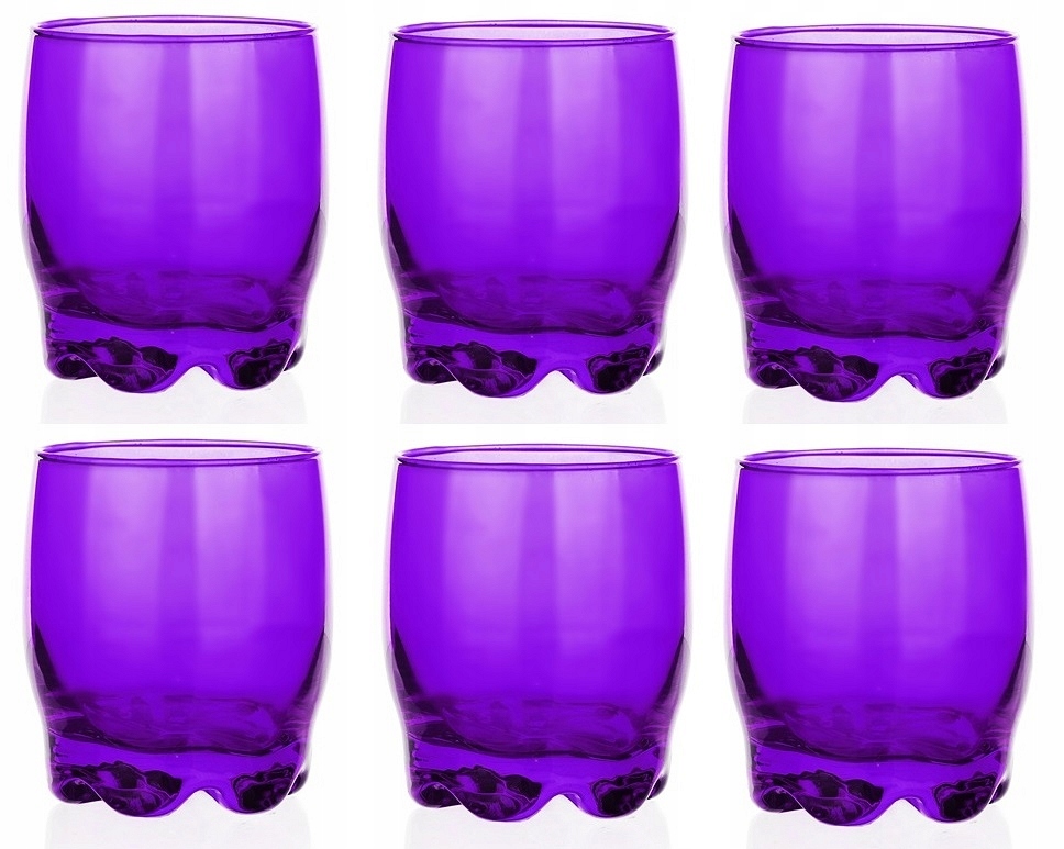 

Szklanki drink sok 250ml Fiolet Rainbow 6szt