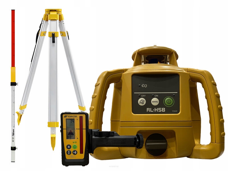Niwelator laserowy Topcon RL-H5B 800m poziom zestaw statyw i łata laserowa