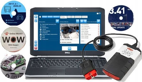 Ноутбук Delphi ds150 Autocom Wurth wow 7 программ