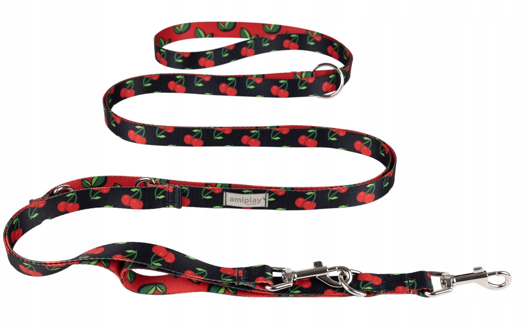 Amiplay BeHappy Smycz regulowana 8 in 1 Cherry L