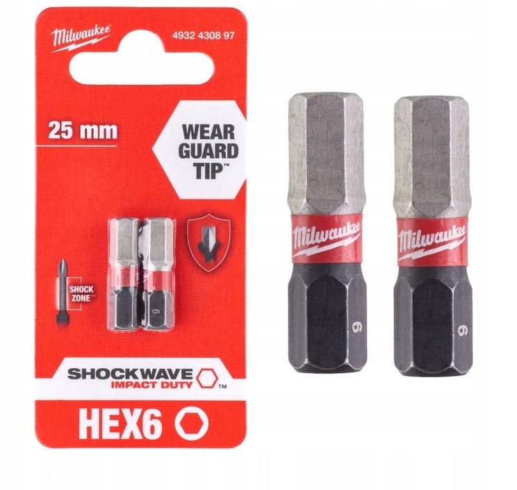 

Milwaukee Bit Udarowy Końcówka Imbus Hex 6mm Impac
