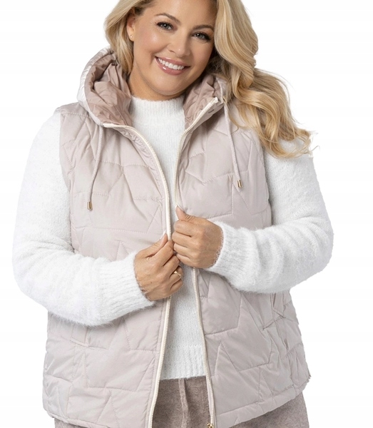 Dámská prošívaná vesta Plus Size Agrafka 5XL