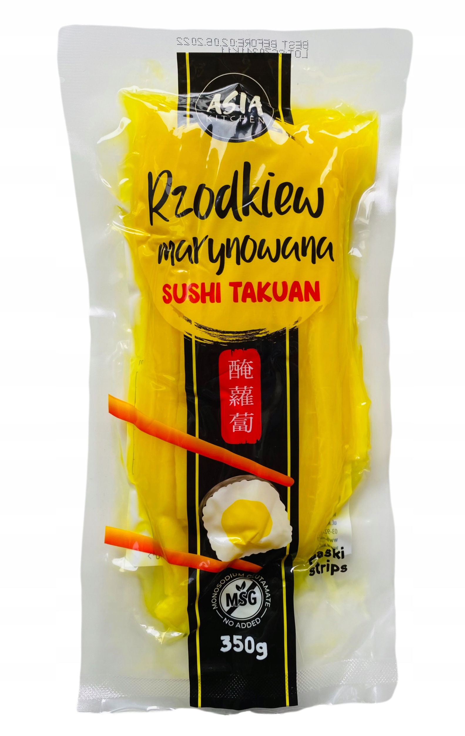 

Japońska rzodkiew marynowana Takuan 350g krojona