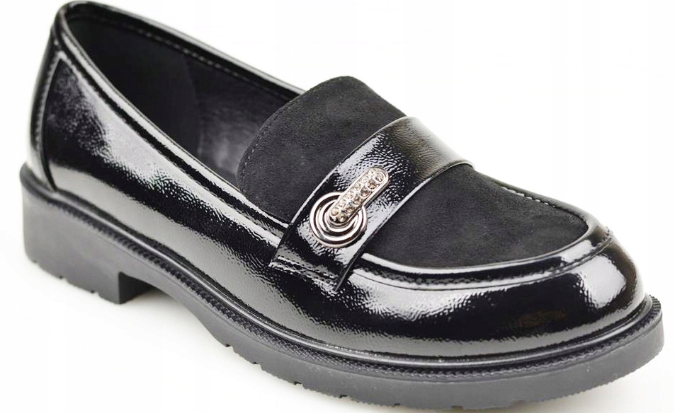 Barski Polobotky Mokasíny Černé HY51-380 vel.41