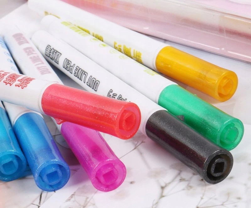 MAZAKI PISAKI DWUKOLOROWE 2w1 BŁYSZCZĄCE 8 sztuk Kod producenta s8801