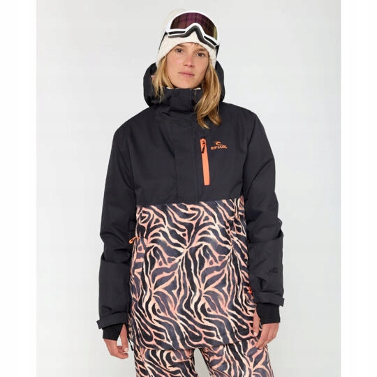 bunda Rip Curl Anti Series Anorak 10K/10K Black Velikost oblečení: S