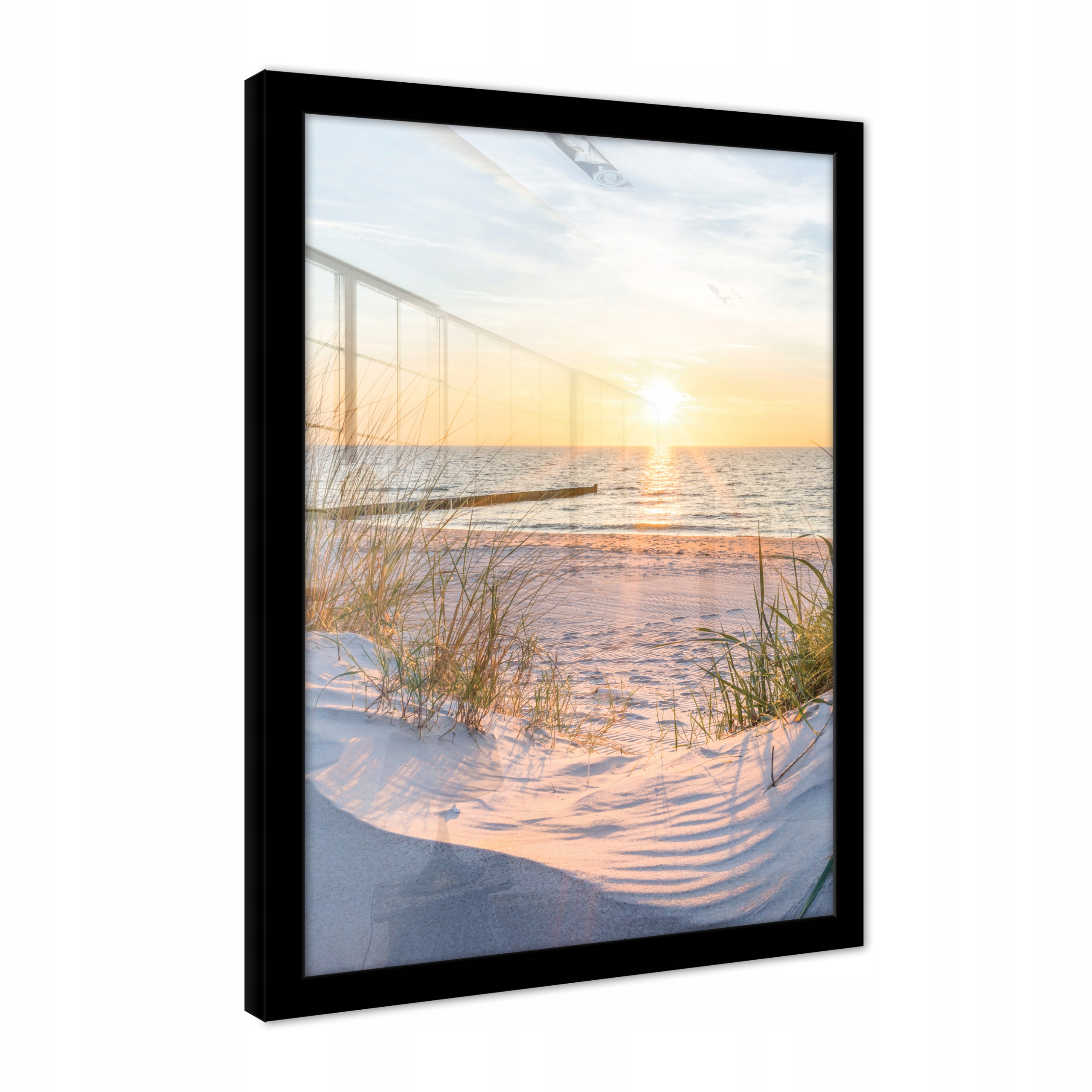 Obraz Pláž Moře Příroda Krajina Pohled Na Slunce Plakát V Rámu Velký 70x50