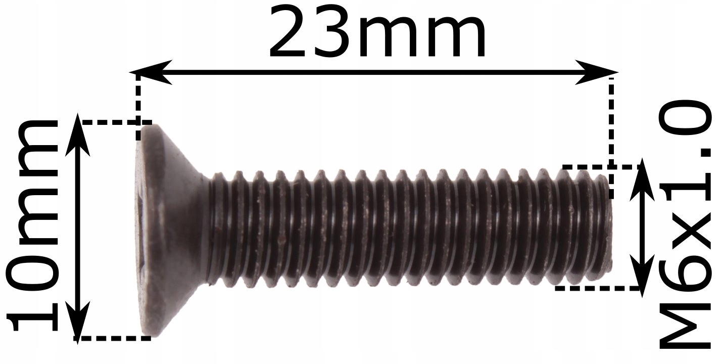 Śruba z lewym gwintem M6 do uchwytu wiertarskiego Rodzaj uchwyt
